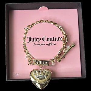 Juicy Couture Gold Heart Bracelet